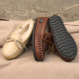 Sale: Children's Cushion-Flex Sole Sheepskin Slippers #3300S-CFS Made in USA