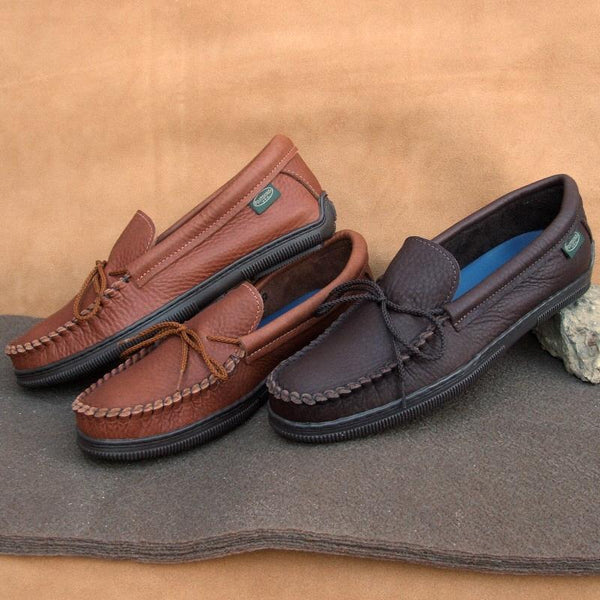 New: Men's Wrap-Around Deertan Rubber Sole Shoes Item #485 Made in USA