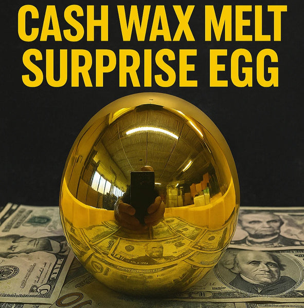 2-Pack Giant Golden Cash Wax Melt Surprise Eggs