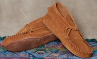Women's Suede Ankle Moccasin American-Made by Footskin 1230