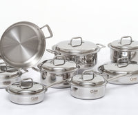 15 Piece Stainless Steel Cookware Set USA Made Stainless Steel Cookware Set USA Made