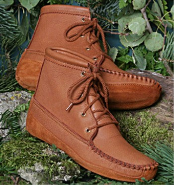 Women's Canoe Sole Walking Boots Made in US by Footskins 1541C