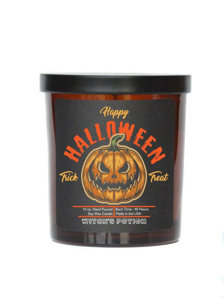 Fun Seasonal Goody: Pumpkin Trick or Treat Halloween Candle  Made in USA