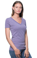 2-Pack Women's 50/50 Blend V-Neck USA Made by Royal Apparel 17030W