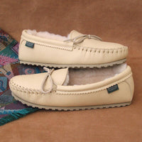Women's Cushion-Flex Sole Sheepskin Slippers Made in USA by Footskin 2200S-CFS