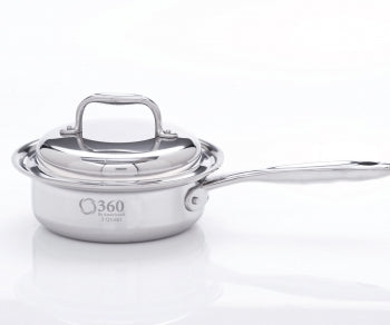 1Qt Stainless Steel Saucepan w/Cover USA Made