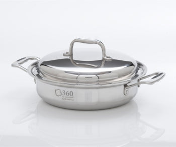 2.3Qt Stainless Steel Casserole w/Cover USA Made