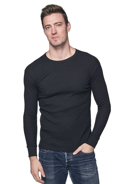Very Limited Supply (2X to 4X only): 2-Pack Thermal Shirt Long Sleeve Crewneck Size 3XL -4XL Made in USA  28152
