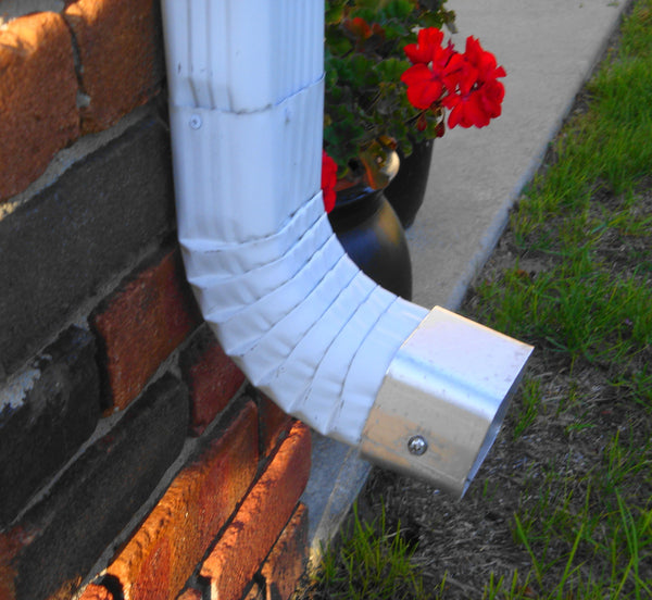 Stainless: 2-Pack 2x3 Downspout Shield for String Trimmer Protection ...