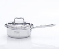 2Qt Stainless Steel Saucepan w/Cover USA Made IL002-PC