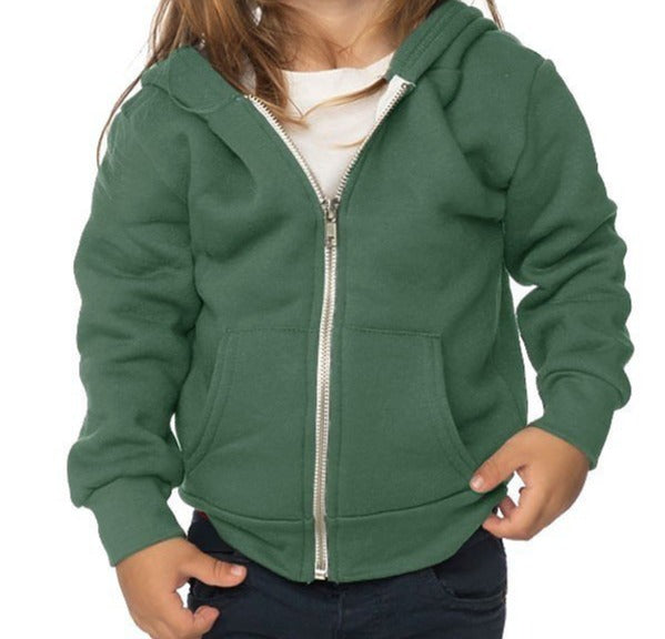 Infant Full Zip Hooded Sweatshirt Made in USA by Royal Apparel 3333