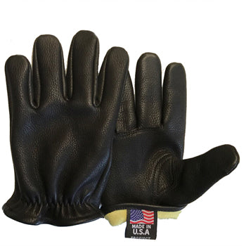 American Deerskin Leather Motorcycle Gloves Made in USA Code: FLG-1569
