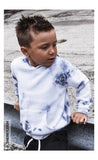 NEW! Toddler Fleece Cloud Tie Dye Hooded Sweatshirt Made in USA 3699CTD