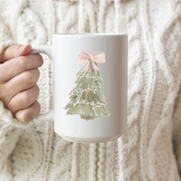 Pink Tree - Christmas Ceramic Mug
