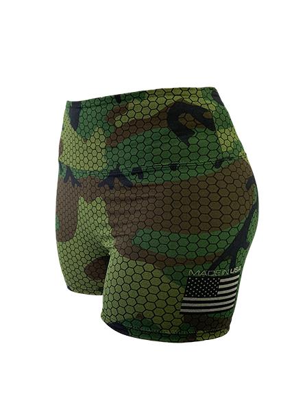 Sale: Women's Freedom Camouflage Performance Short by WSI Made in USA 461WBBH