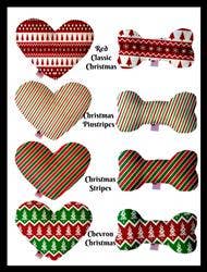 Sale: Christmas Collection Dog Toys: Plush / 6" Bone / Red Classic Christmas