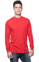 Men’s Organic Cotton Long Sleeve Crew Tee 2-Pack by Royal Apparel Made in USA 5054ORG