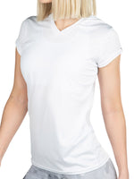 2-Pack Women's Microtech™ Loose Fit Short Sleeve V-Neck Shirt by WSI Sports Made in USA 704WLSSW