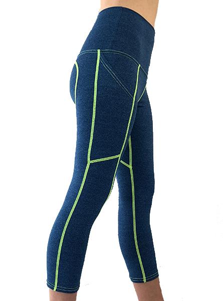 Cobalt Capri Pants With Pockets by WSI Sports Made in USA 731BPPT