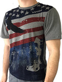 NEW! Freedom tee American Flag T-shirt by WSI  Made in USA 762EBSSF