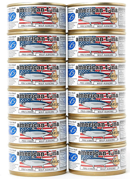Sale: American Tuna Garlic 12-Pack Made in USA