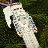 NEW! The Americana Nutcracker Prince Ornament (Aluminum) by Wendell August Made in USA 11978416CR