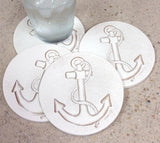 NEW! Anchor Coasters Set of 4 by Liberty Tabletop Made in USA x521
