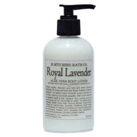 Fragrance Collection Royal Lavender Aloe Vera Body Lotion & Moisturizing Liquid Cleanser Set  by B. Witching Made in USA