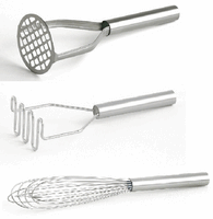 Three Piece Masher and Whip Set USA Made by Best Manufacturers
