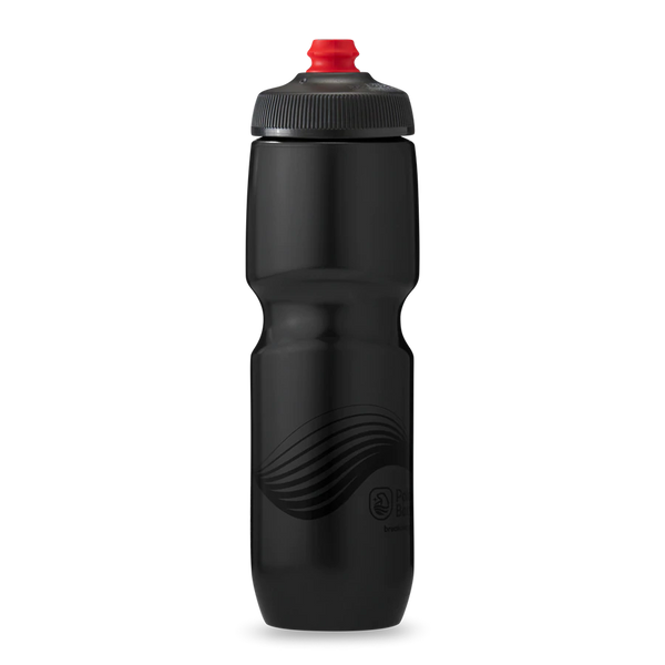 30 oz Breakaway® Water Bottle Wave Charcoal/Black by Polar Bottle Made in USA