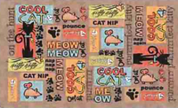NEW! Cat Bowl Placemat by Drymate (Set of 2) Made in USA