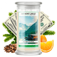 Cozy Cabin Cash Money Candles Made in USA