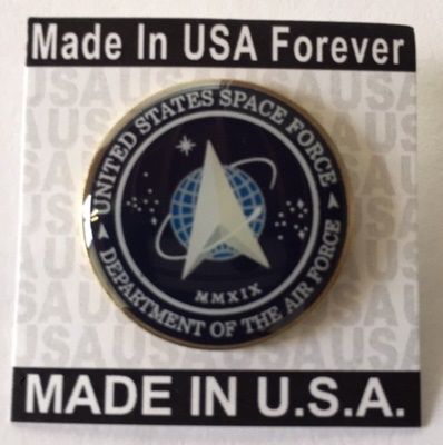 New Space Force Flag Pin Made in USA