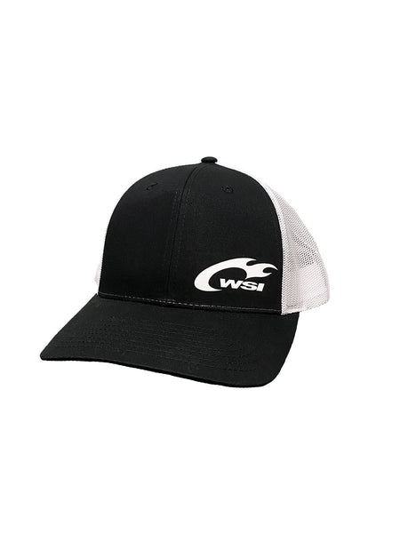 Clearance: Original Trucker Hat Black/White by WSI Sports Made in USA HAT1