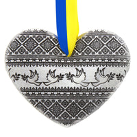 NEW! Heart of Ukraine Ornament Set of Two by Wendell August Made in USA 14672033
