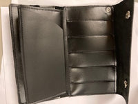 7.25" Biker Credit Card, Checkbook Leather Wallet Made in USA by Raven Hollow