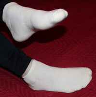 6-Pack Organic Cotton Natural Ankle Socks Made in USA