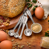 NEW! Classic Pewter Measuring Spoons Made in USA XTT-Measuring-Spoons