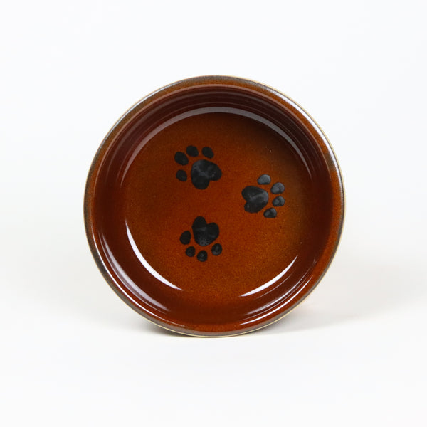 NEW! Set of 2 Small Copper Brookline Pet Bowls by Emerson Creek Pottery Made in USA 01526842pc