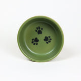 NEW! Set of 2 Small Moss Brookline Pet Bowls by Emerson Creek Pottery Made in USA 0152781x2pc