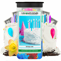 Birthday Cake Jackpot Cash Prize Bath Bomb Twin Pack by Jewelry Candles Made in USA
