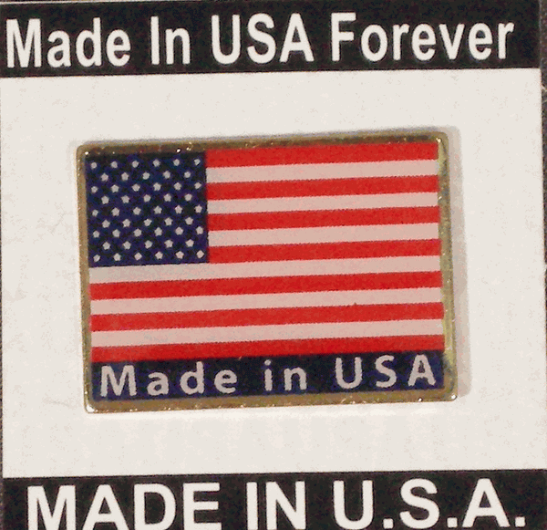 "Made in USA" Flag Pin Made in USA