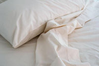 Classic Hemmed Pillowcases Set of 2 made from 100% USA Organic Cotton