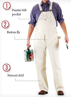 Sale: Men’s Natural Painter Overall by ROUND HOUSE® Made in USA 71