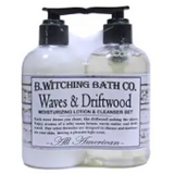 Fragrance Collection Waves & Driftwood Body Lotion & Moisturizing Liquid Cleanser Set  by B. Witching Made in USA