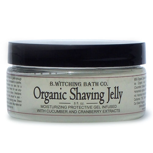 Organic Shaving Jelly 8 oz by B.Witching Bath Co. Made in USA SJ505