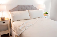 NEW! Classic Organic Cotton Single Flat Sheet by American Blossom Linens Made in USA