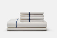 Classic American Made Organic Cotton Sheets with Piping Made in USA