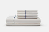 NEW! Classic American Made Organic Cotton Sheets with Piping Made in USA