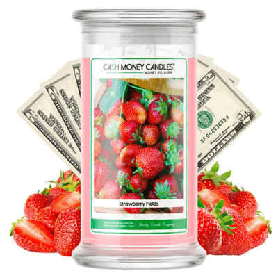 Strawberry Fields Cash Money Candles Made in USA